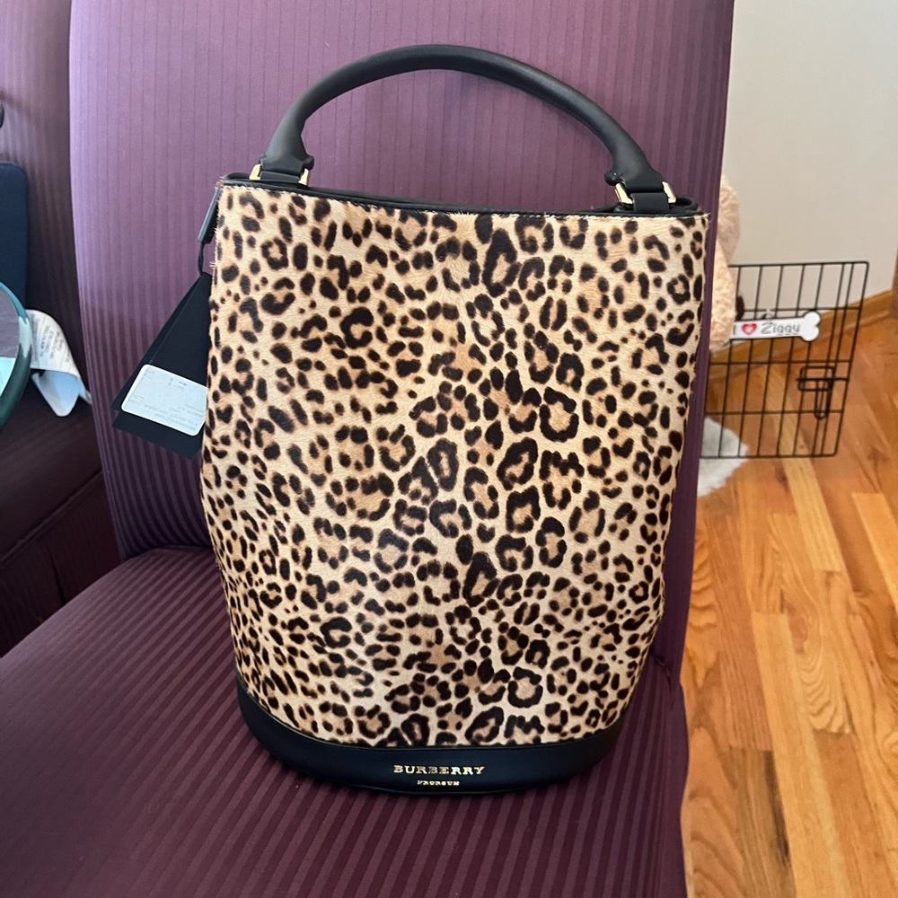 Burberry Animal Print Shoulder Bag